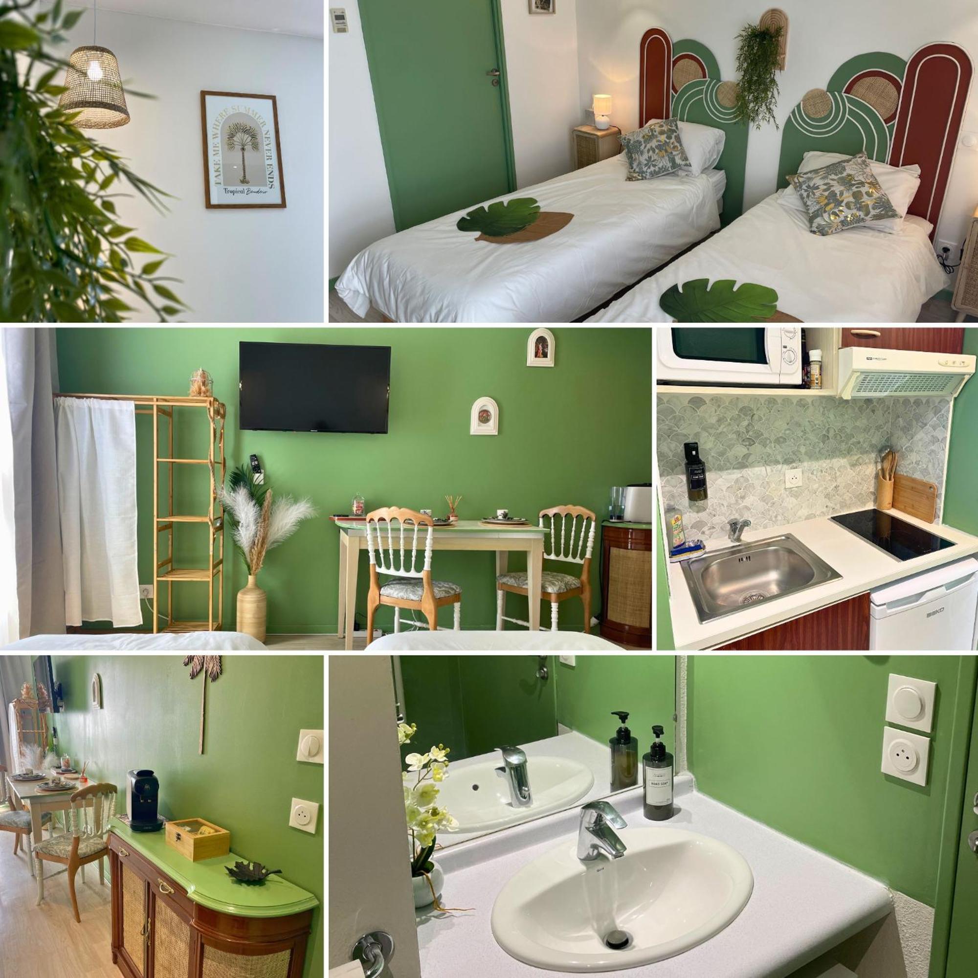 Ferienwohnung Boudoir - Clim-Wifi-Twin-Gare Lourdes Exterior foto